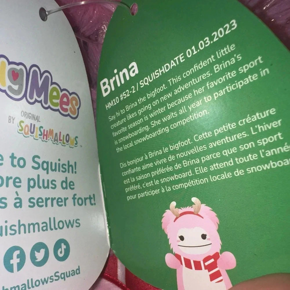 Brina Squishmallow Hug-mee - Picture 4 of 5